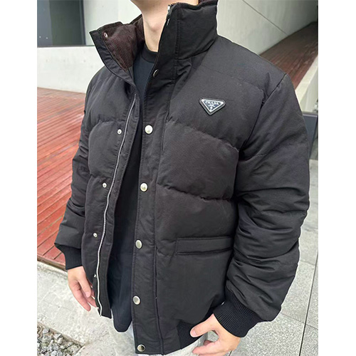 [가격문의][홍콩명품,PRADA] 프라다 26SS 삼각로고 다운 패딩 자켓 (블랙), BM24953, JL, 레플리카의류,미러급사이트