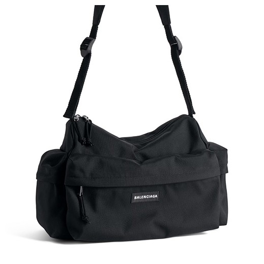 [홍콩명품.BALENCIAGA] 발렌시아가 26SS 로고 Explorer 메신저백 크로스백 (블랙), BGM5697, BUBU, 홍콩명품가방,명품쇼핑몰,크로스백,핸드백,구매대행