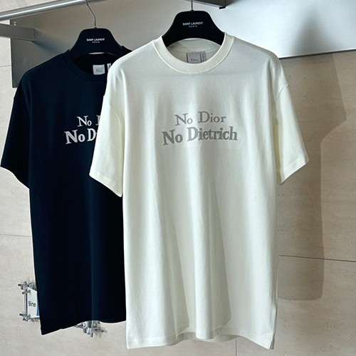 디올 로고 No Dior No Dietrich 반팔 티셔츠 (2컬러) 26SS