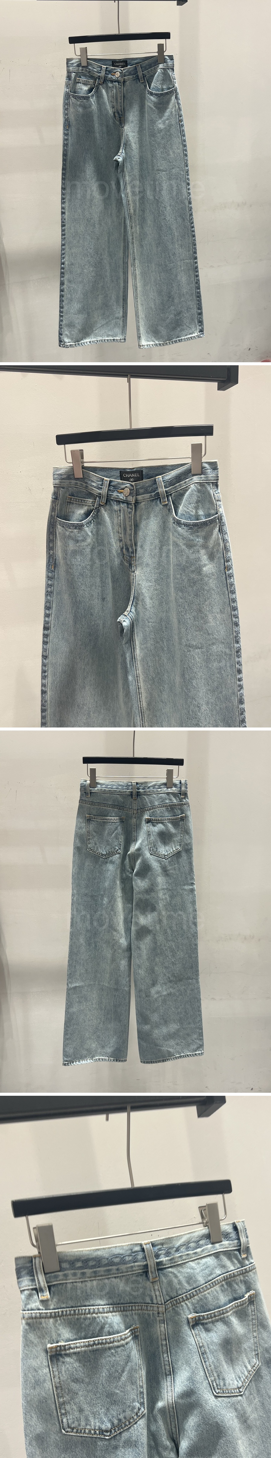 샤넬 로고 여성 오버핏 데님 팬츠 진 청바지 (2컬러) 26SS 상세이미지 2