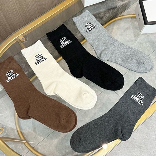 샤넬 로고 명품 브랜드 모음 선물용 덧신 양말 5종 26SS