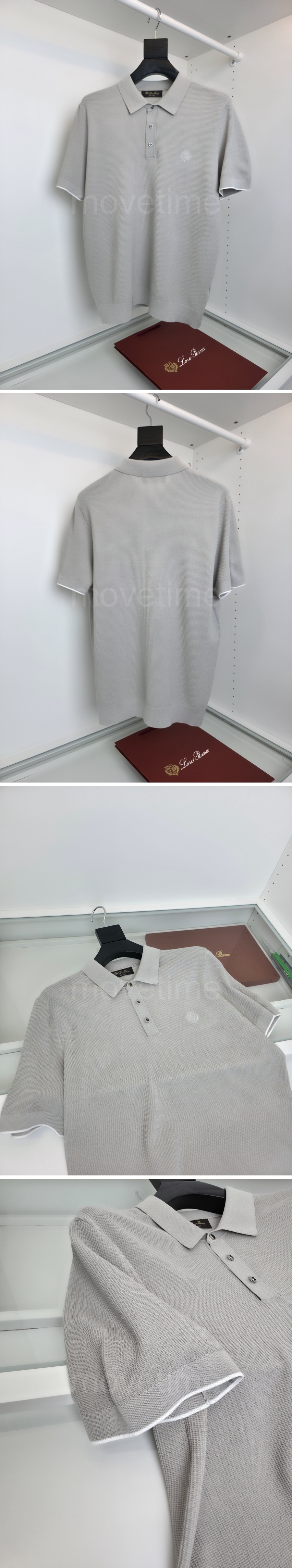 로로피아나 로고 카라 폴로 반팔 티셔츠 (3컬러) 26SS 상세이미지 2