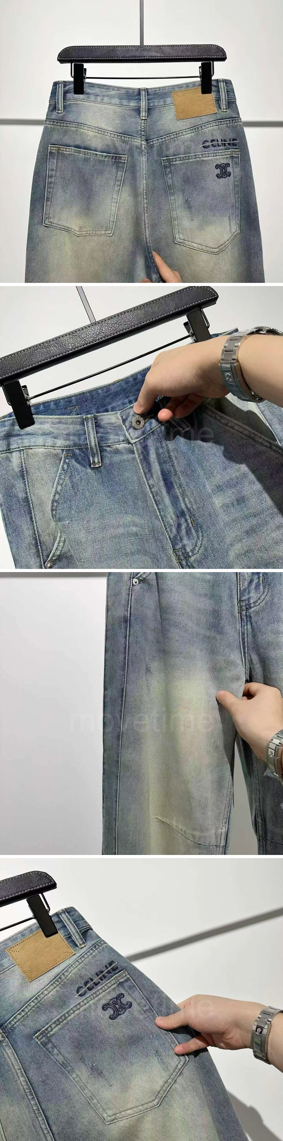 셀린느 로고 데님 팬츠 진 청바지 26SS 상세이미지 3