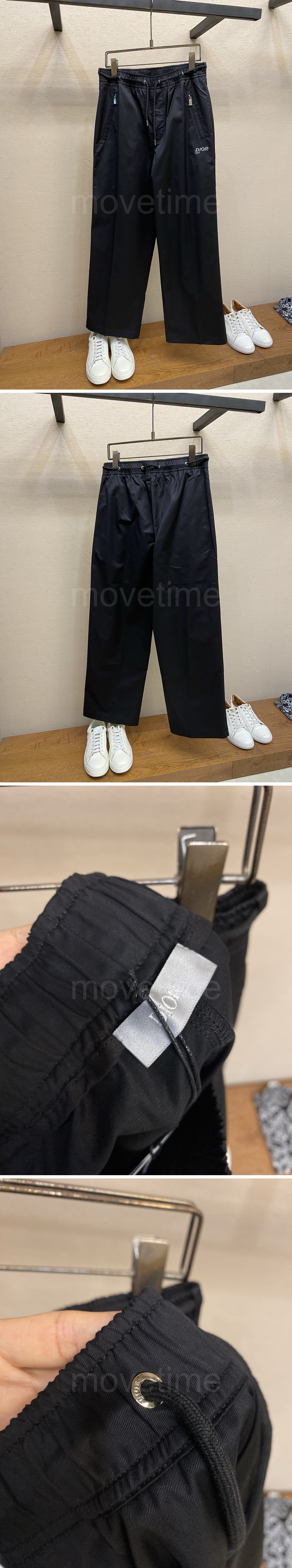 디올 로고 자수 조거 팬츠 바지 (블랙) 26SS 상세이미지 2