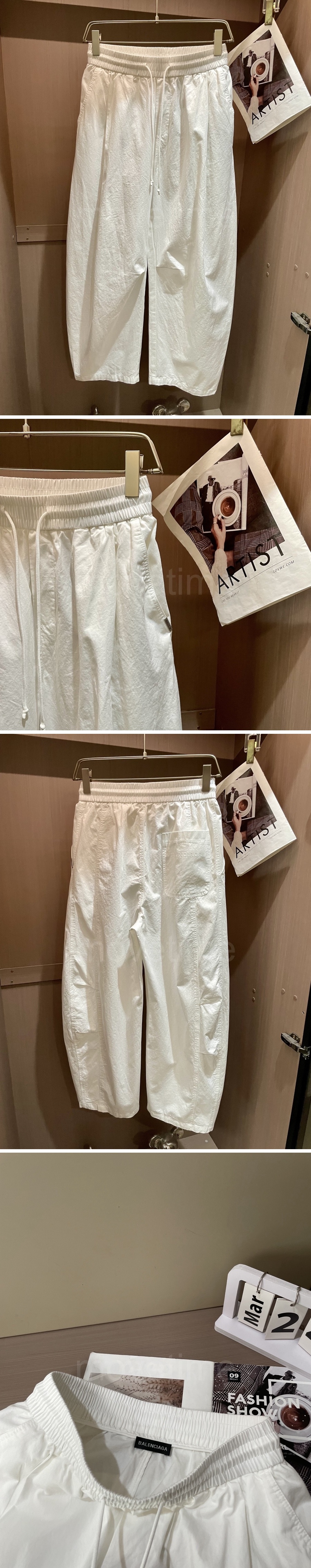 발렌시아가 로고 오버핏 조거 팬츠 바지 (2컬러) 26SS 상세이미지 3