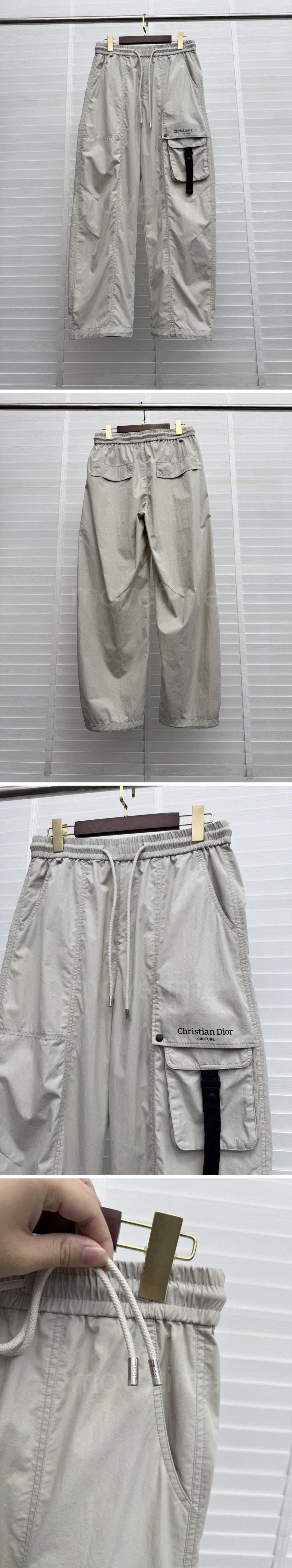 디올 로고 자수 오버핏 조거 팬츠 바지 (2컬러) 26SS 상세이미지 2
