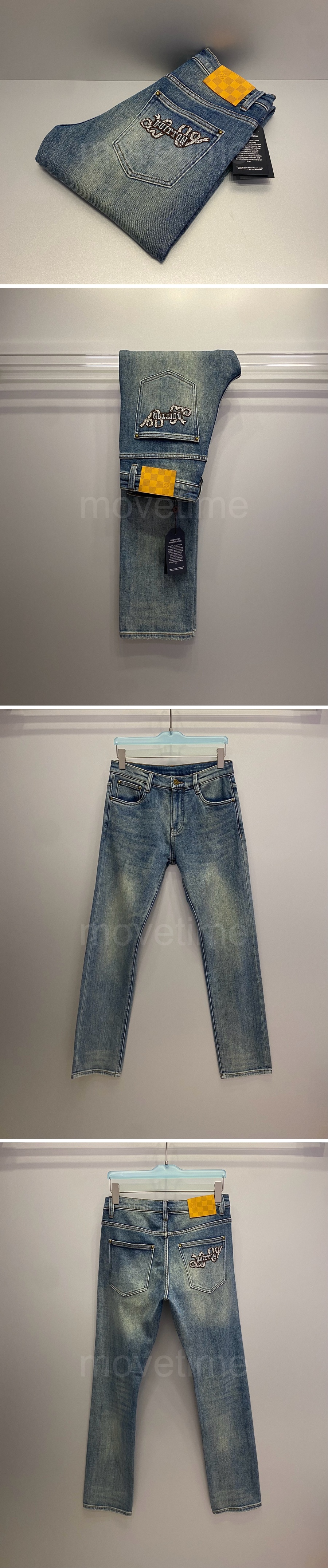 루이비통 로고 데님 팬츠 진 청바지 26SS 상세이미지 2