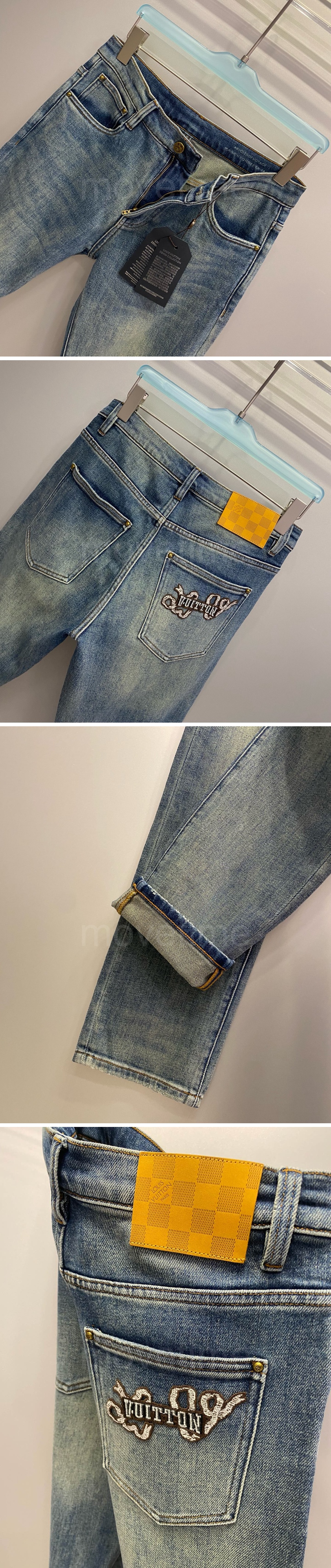 루이비통 로고 데님 팬츠 진 청바지 26SS 상세이미지 3