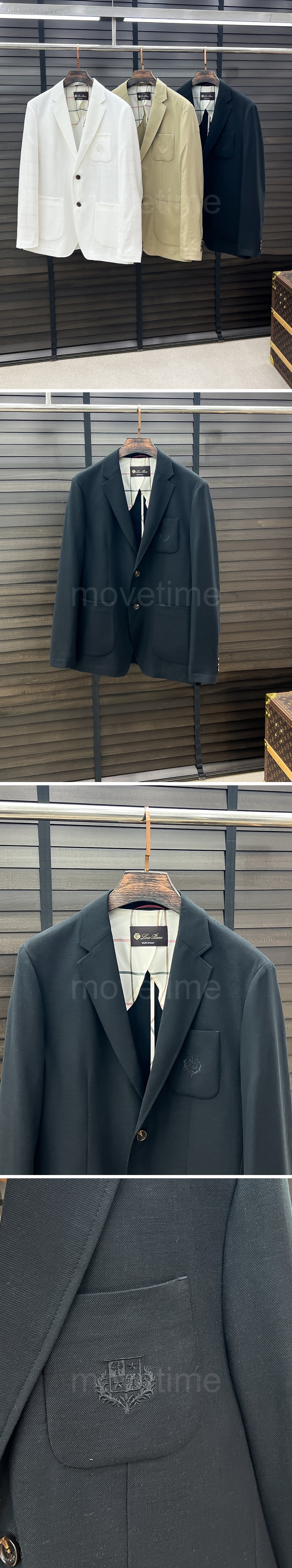로로피아나 로고 자수 정장 수트 자켓 (3컬러) 26SS 상세이미지 4