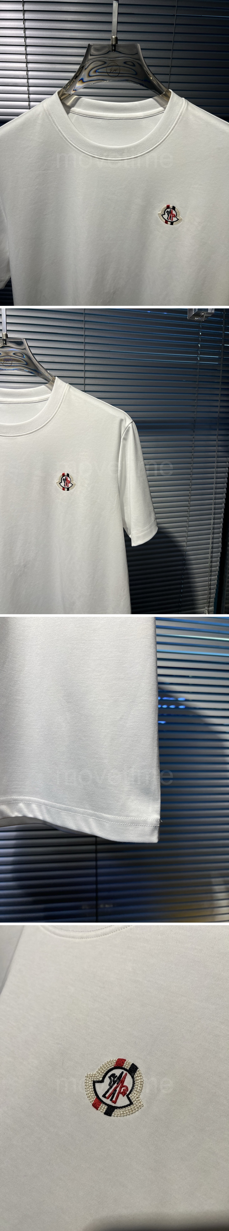 몽클레어 로고 자수 반팔 티셔츠 (2컬러) 26SS 상세이미지 3