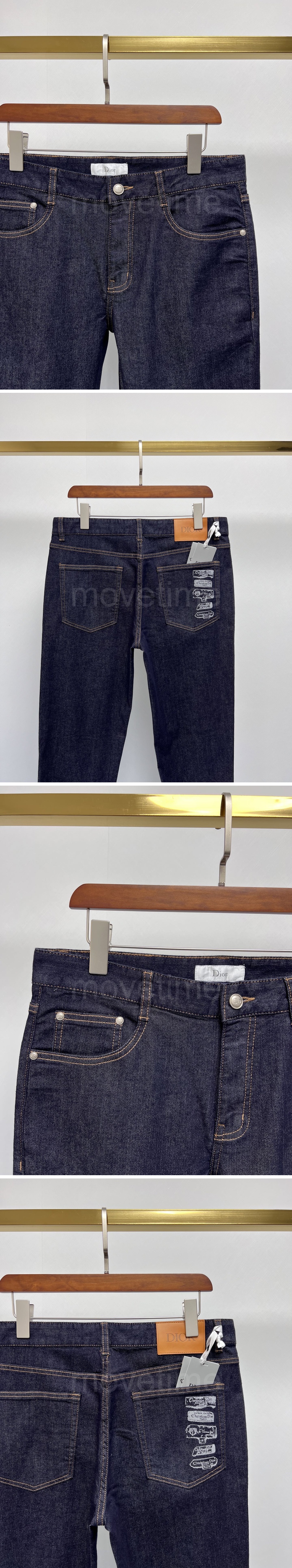 디올 로고 데님 팬츠 진 청바지 26SS 상세이미지 3