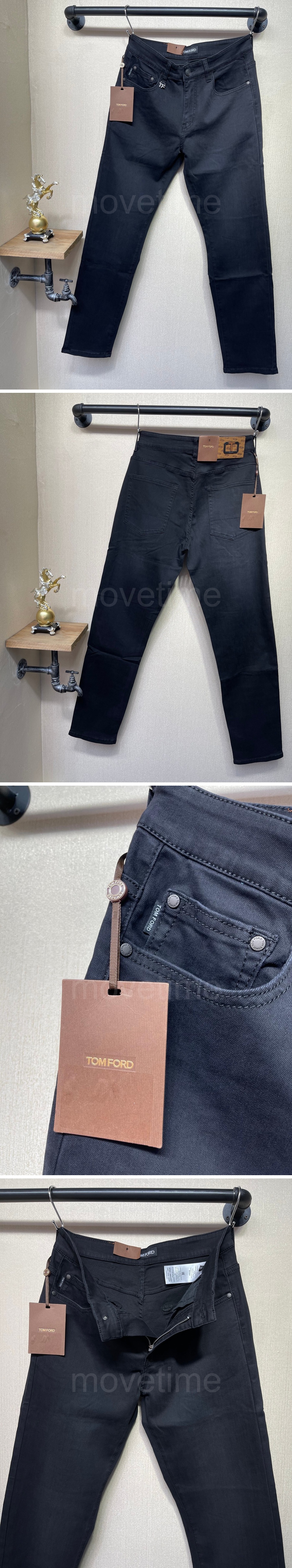 톰포드 로고 데님 팬츠 진 청바지 (블랙) 26SS 상세이미지 3