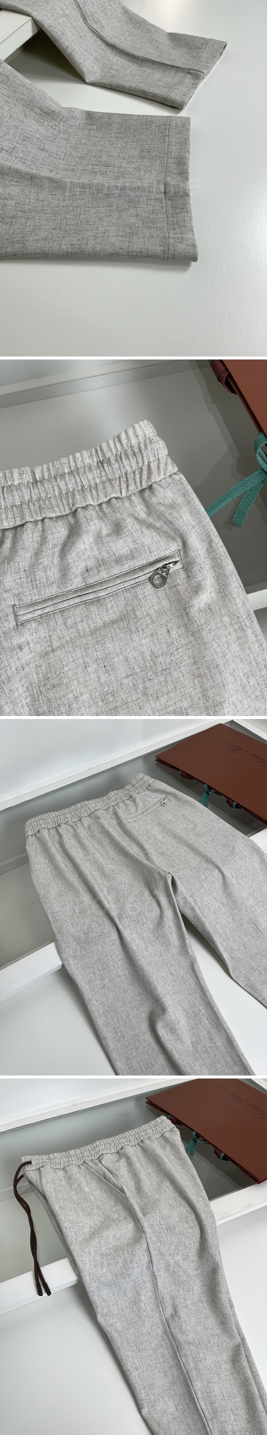 로로피아나 로고 린넨 조거 팬츠 바지 (2컬러) 26SS 상세이미지 3