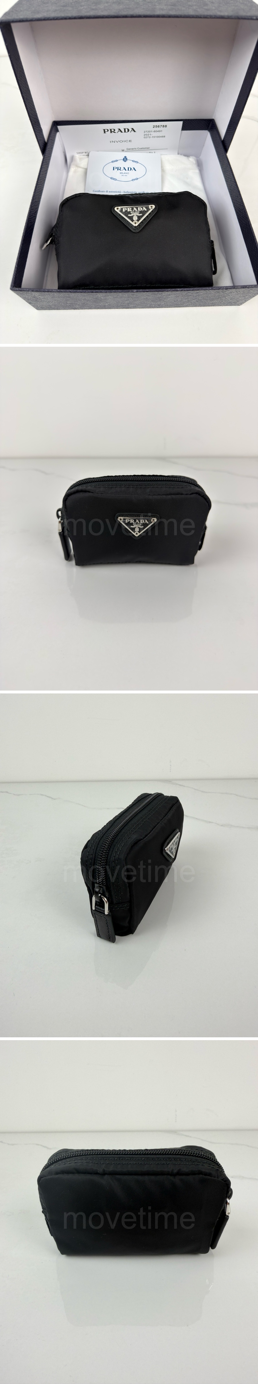 프라다 삼각로고 나일론 파우치 1NA339 (블랙) 26SS 상세이미지 2