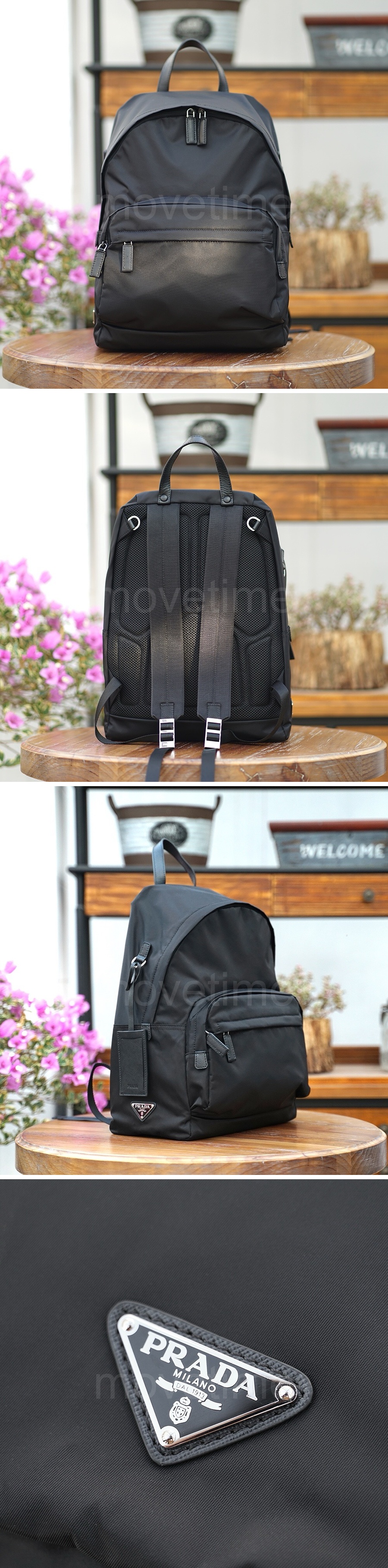 프라다 삼각로고 나일론 백팩 2VZ066 (블랙) 26SS 상세이미지 2