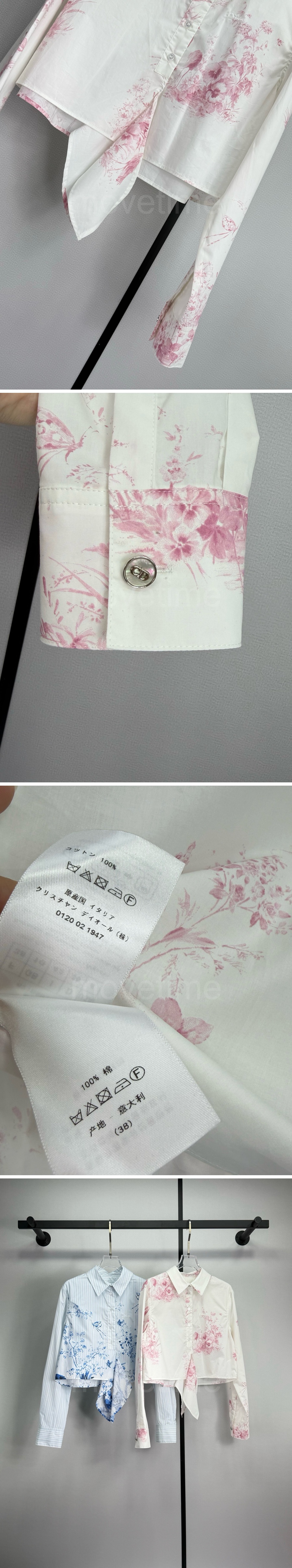 디올 로고 여성 플라워 패턴 블라우스 셔츠 (2컬러) 26SS 상세이미지 6
