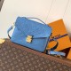 루이비통 로고 모노그램 POCHETTE METIS 크로스백 (블루) 26SS