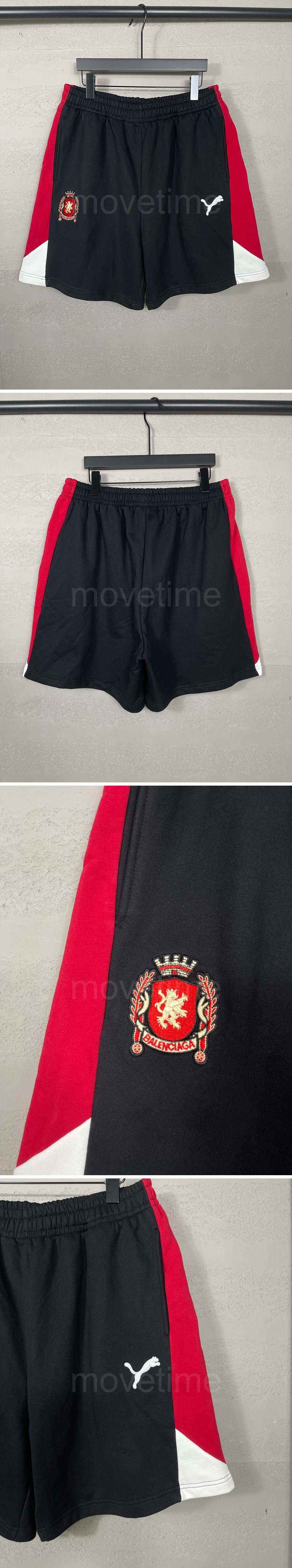 발렌시아가 로고 PUMA 콜라보 쇼츠 반바지 (블랙) 26SS 상세이미지 2