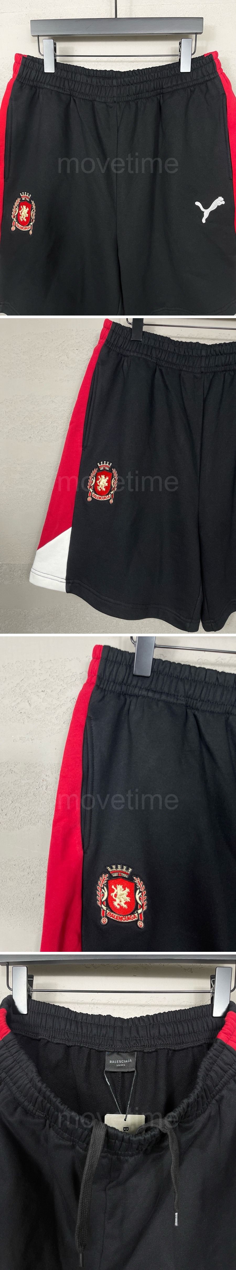 발렌시아가 로고 PUMA 콜라보 쇼츠 반바지 (블랙) 26SS 상세이미지 3