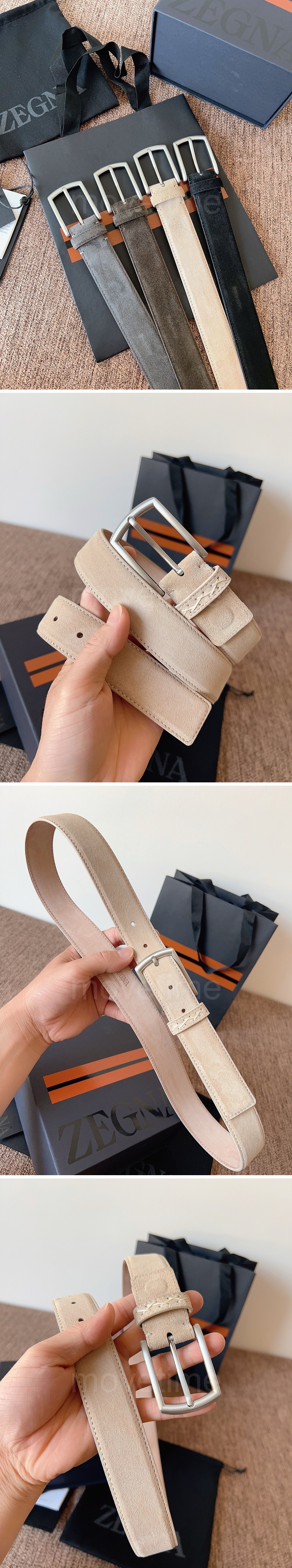 로로피아나 로고 레더 가죽 3.5cm 벨트 (4컬러) 26SS 상세이미지 2