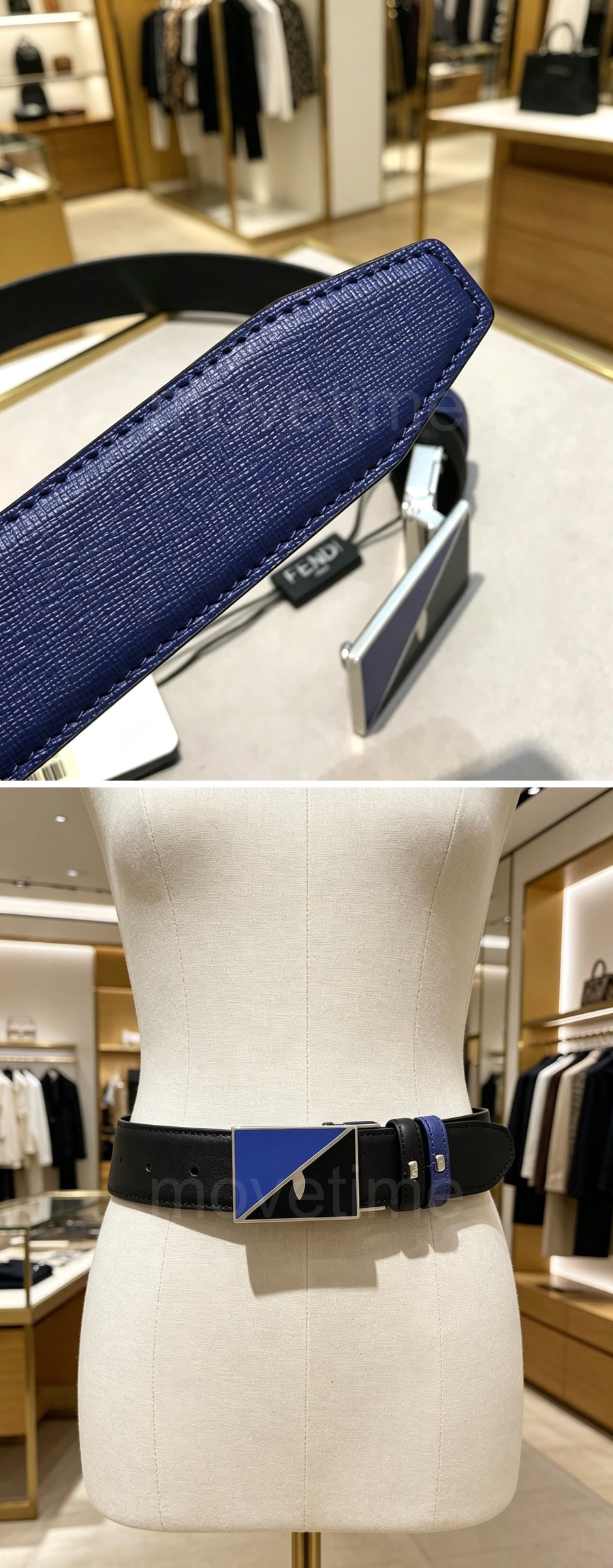 펜디 로고 레더 가죽 리버서블 3.5cm 벨트 (2컬러) 26SS 상세이미지 6