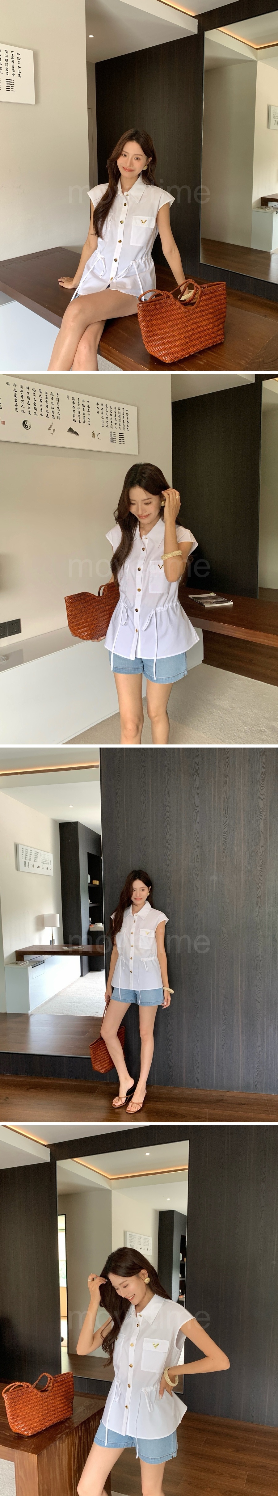 발렌티노 여성 슬리브리스 블라우스 셔츠 26SS 상세이미지 2