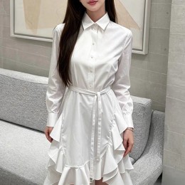 디올 여성 벨티드 카라 셔츠 원피스 26SS