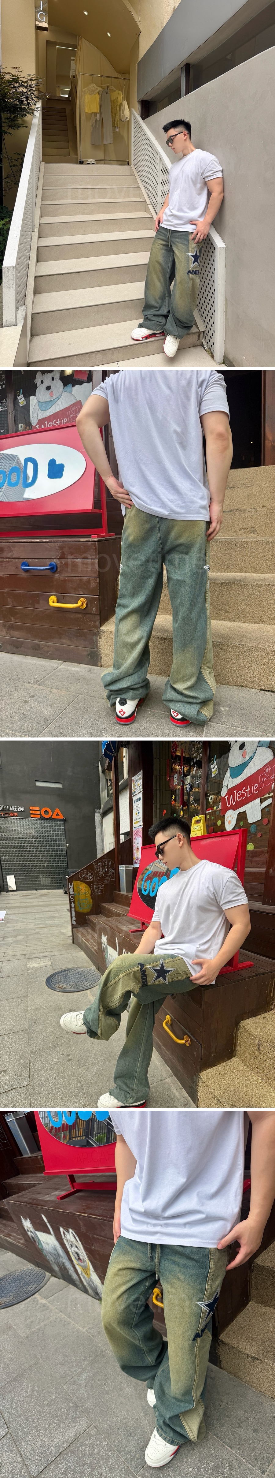 아미리 오버핏 조거 데님 팬츠 진 청바지 26SS 상세이미지 3