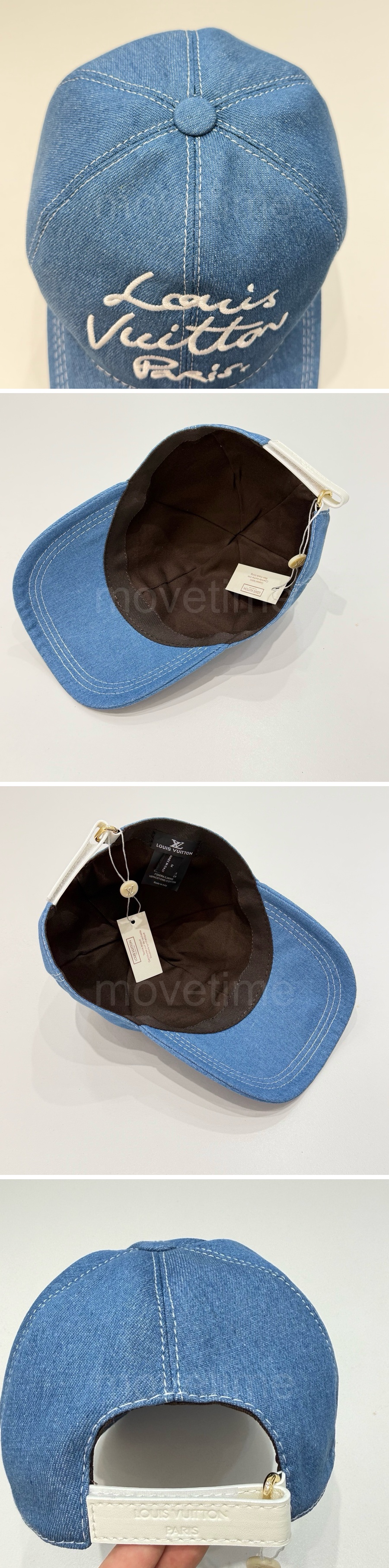 루이비통 로고 자수 데님 볼캡 모자 26SS 상세이미지 3