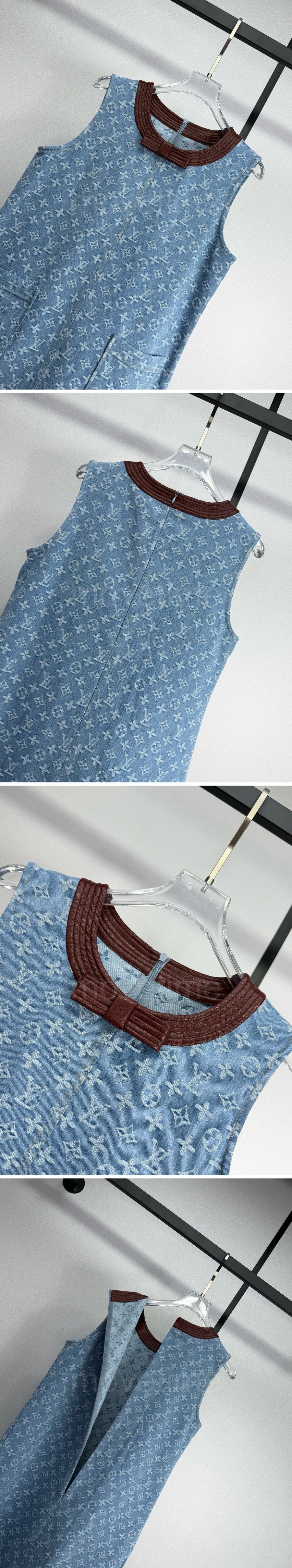 루이비통 여성 모노그램 데님 슬리브리스 원피스 26SS 상세이미지 5