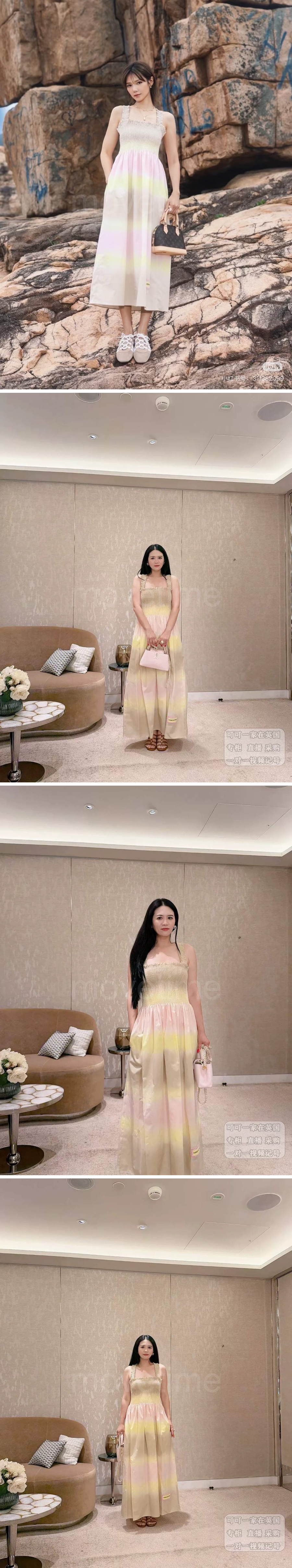 루이비통 여성 탑 롱 원피스 1AJZRH 26SS 상세이미지 3