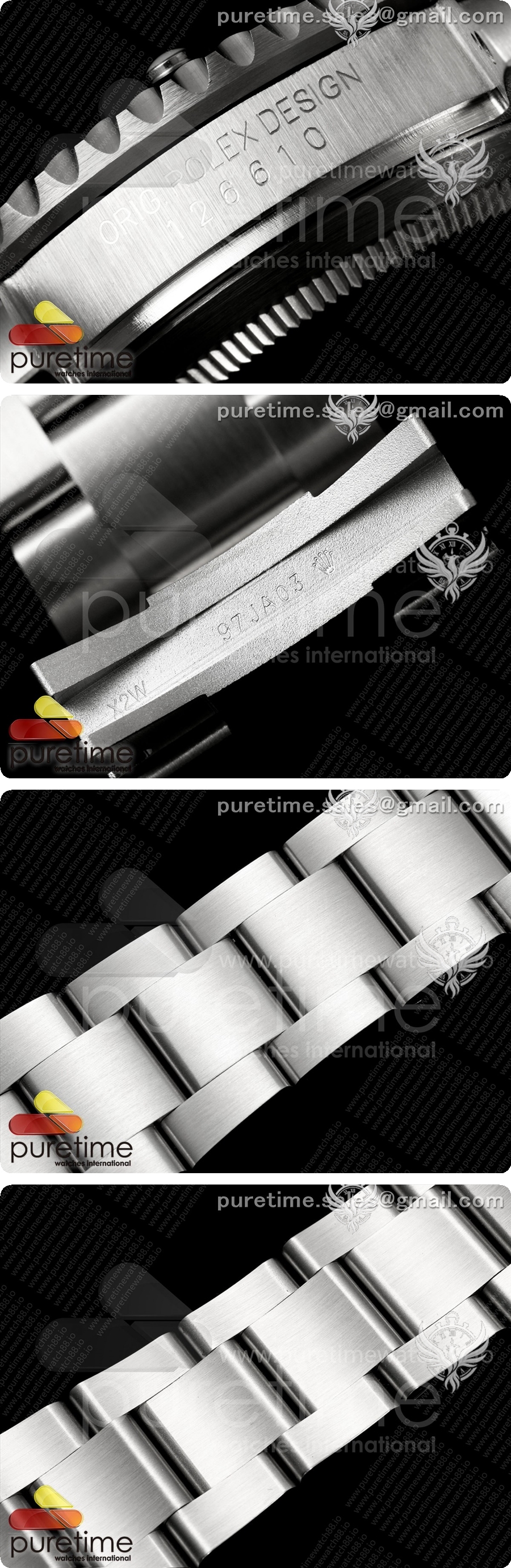 롤렉스 서브마리너 41mm 126610 LN 블랙 QF 1:1 베스트 에디션 904L 스테인리스 스틸 케이스 및 브레이슬릿 JH3285 (프리 스프링) 상세이미지 9