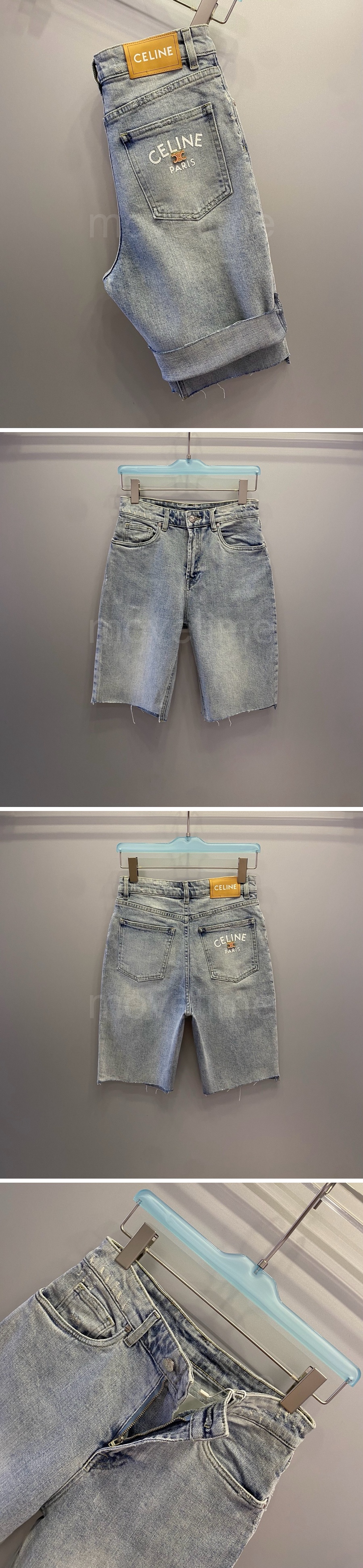 셀린느 여성 데님 쇼츠 반바지 26SS 상세이미지 2