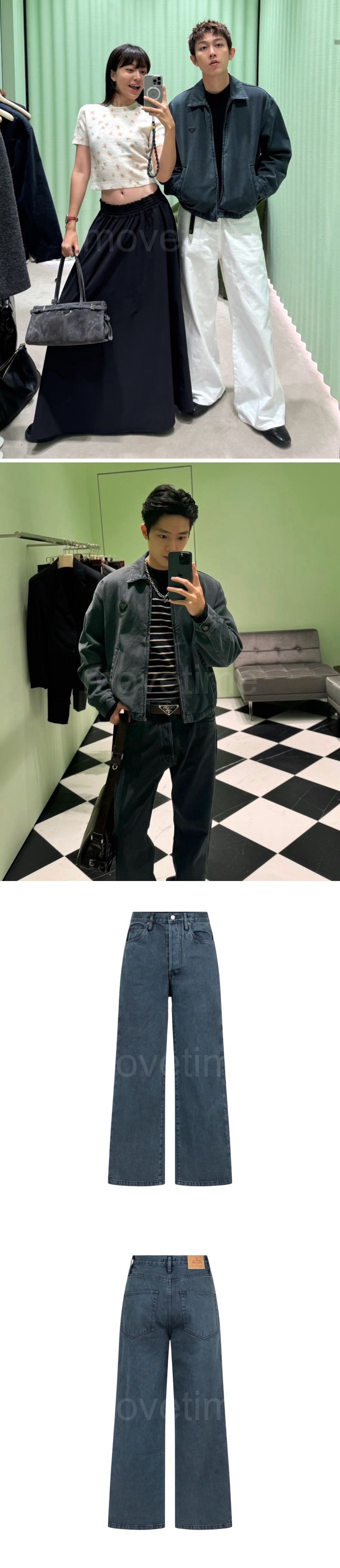 프라다 오버핏 데님 팬츠 진 청바지 26SS 상세이미지 3