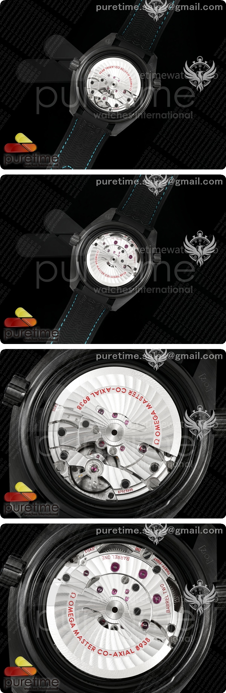 오메가 씨마스터 플래닛 오션 45.5mm GMT 월드타이머 리얼 세라믹 VSF 1:1 베스트 에디션 블랙/블루 SA8938 슈퍼 클론 상세이미지 5