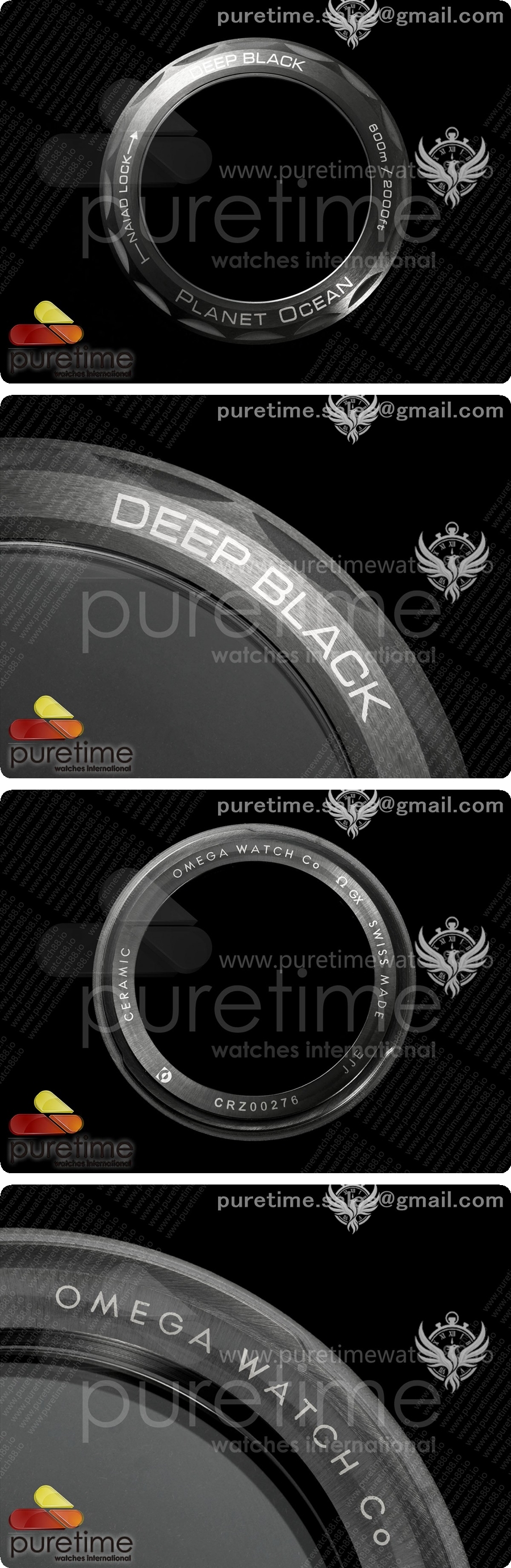 오메가 씨마스터 플래닛 오션 45.5mm GMT 월드타이머 리얼 세라믹 VSF 1:1 베스트 에디션 블랙/화이트 SA8938 슈퍼 클론 상세이미지 7