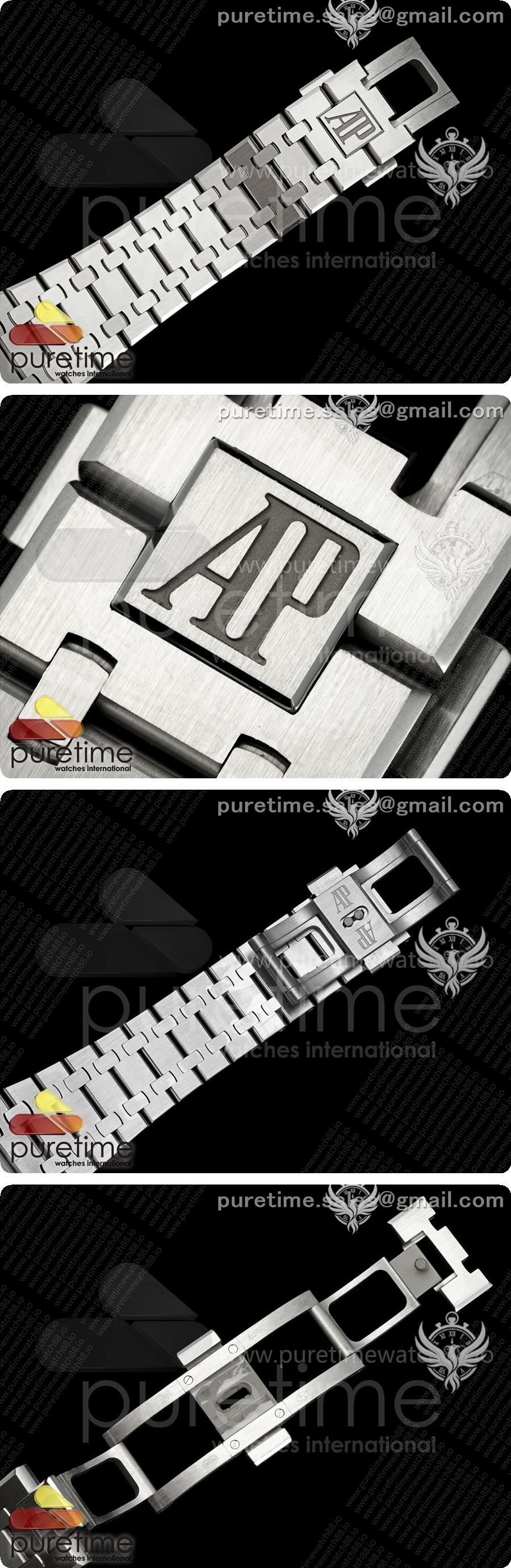 오데마피게 로얄 오크 41mm 오픈워크 15407 스테인리스 스틸 다이아몬드 베젤 OCTA 1:1 베스트 에디션, 스테인리스 스틸 브레이슬릿 SA3132 V3 상세이미지 9