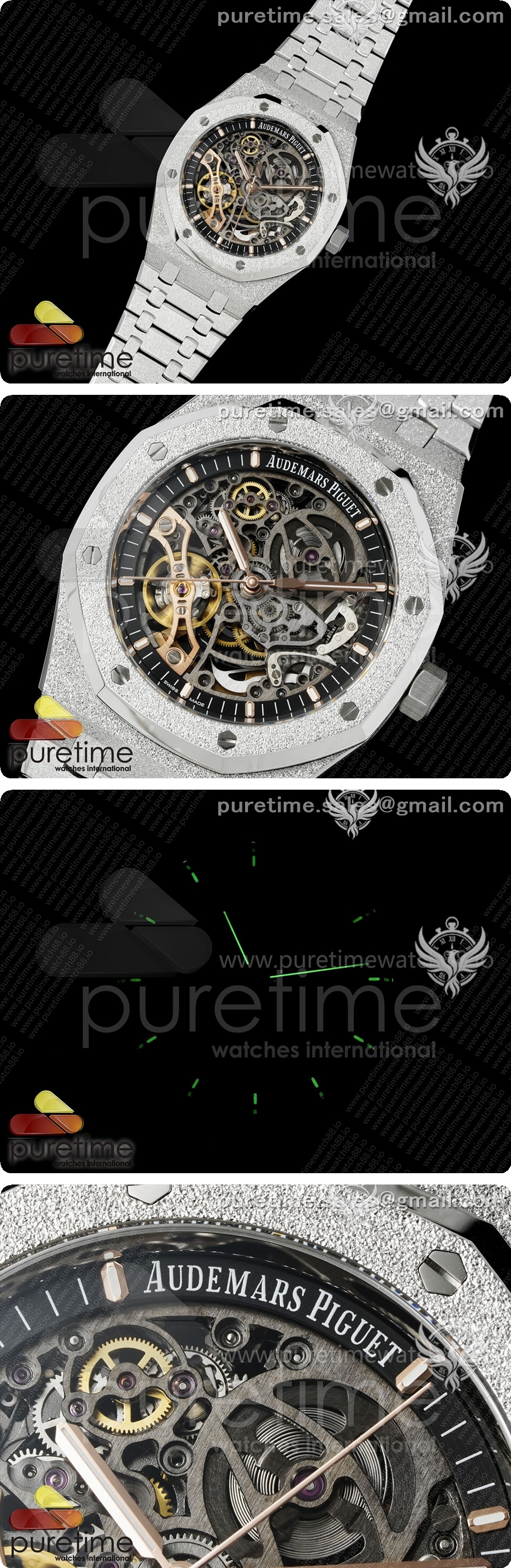 오데마피게 로얄 오크 41mm 오픈워크 프로스티드 SS OCTA 1:1 베스트 에디션 브레이슬릿 SA3132 V3 상세이미지 2