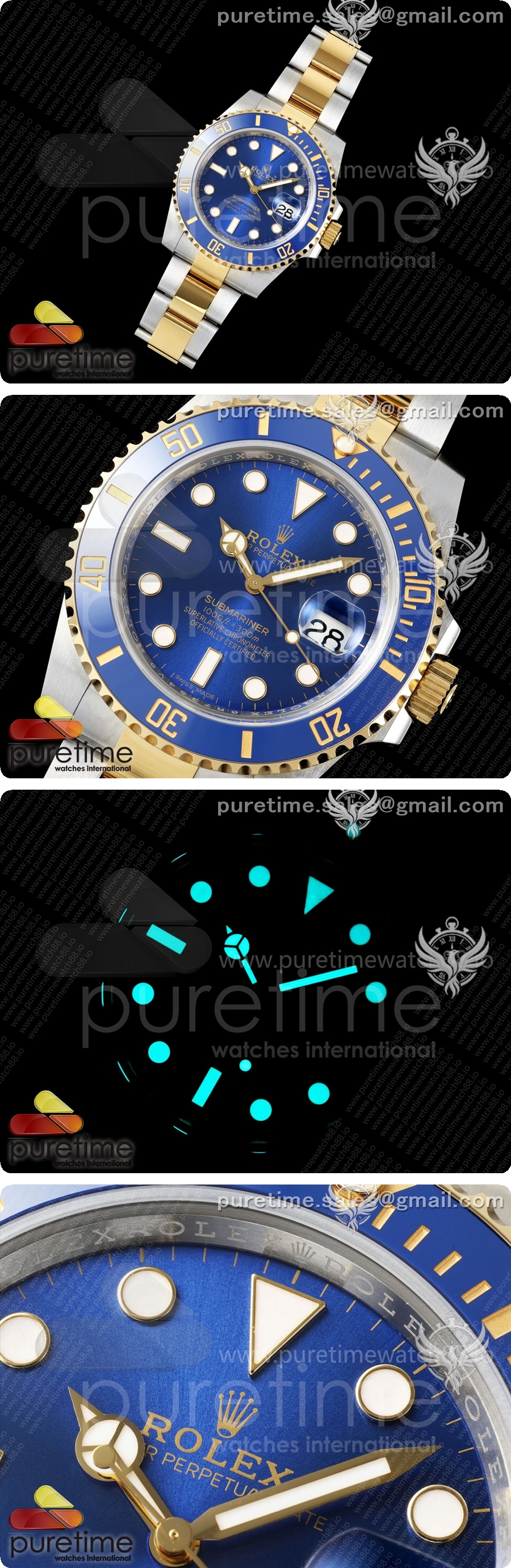 로렉스 서브마리너 40mm 116613 LN 블랙 세라믹 WF 1:1 베스트 에디션 DD3135 상세이미지 2