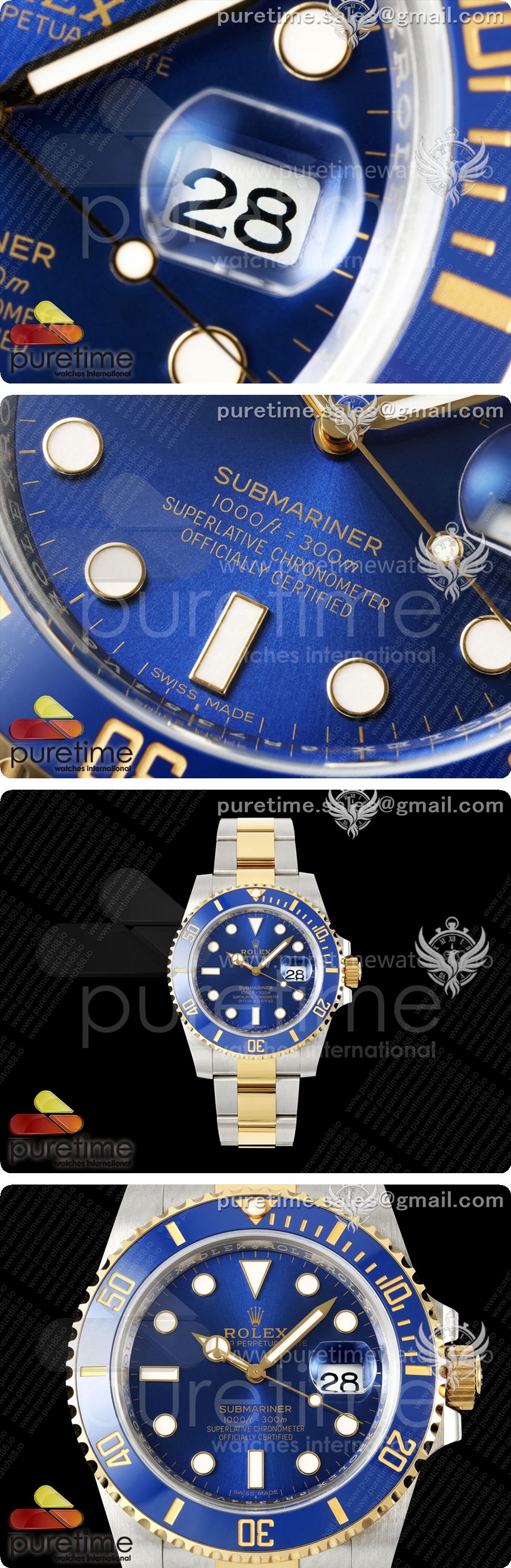 로렉스 서브마리너 40mm 116613 LN 블랙 세라믹 WF 1:1 베스트 에디션 DD3135 상세이미지 3