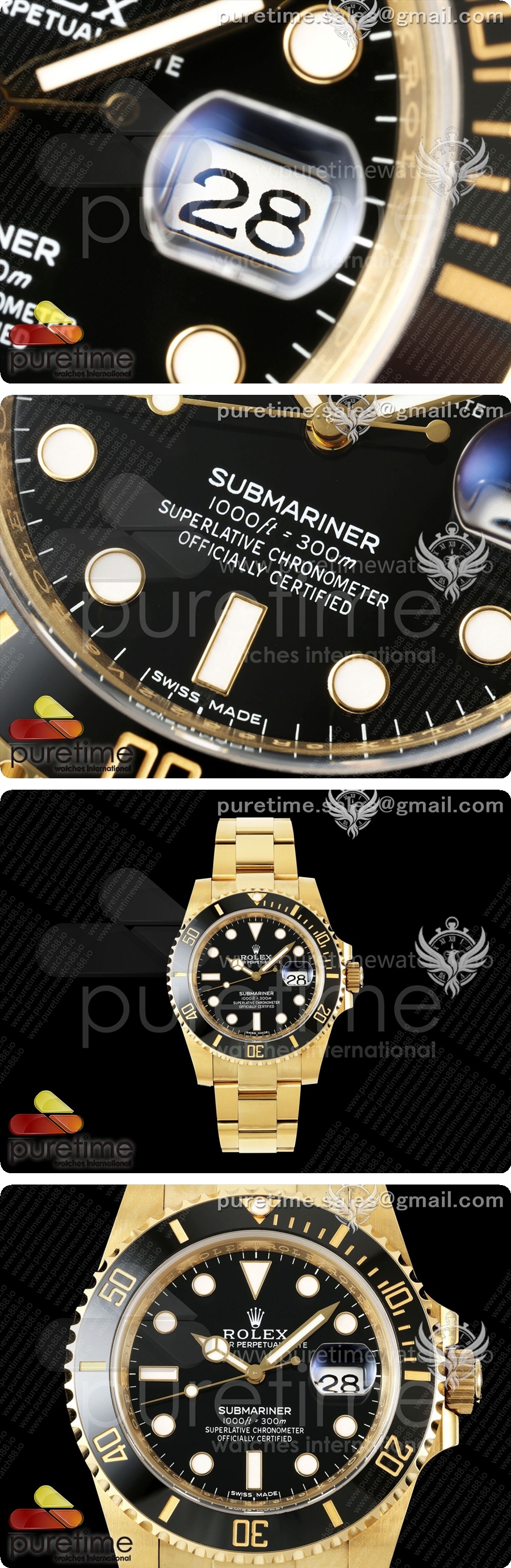 로렉스 서브마리너 40mm 116618 LN 블랙 세라믹 WF 1:1 베스트 에디션 DD3135 상세이미지 3