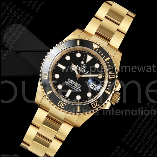 로렉스 서브마리너 41mm 옐로우골드 126618 LN 블랙 세라믹 WF 1:1 베스트 에디션 JH3235