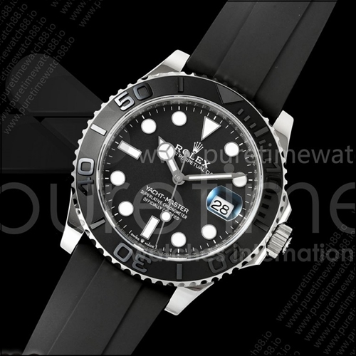 로렉스 요트마스터 42mm 226659 SS WF 1:1 베스트 에디션 3D 블랙 세라믹 베젤, 오이스터플렉스 스트랩 JH3235