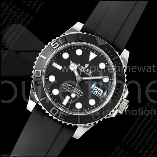 로렉스 요트마스터 42mm 226659 SS WF 1:1 베스트 에디션 3D 블랙 세라믹 베젤, 오이스터플렉스 스트랩 JH3235