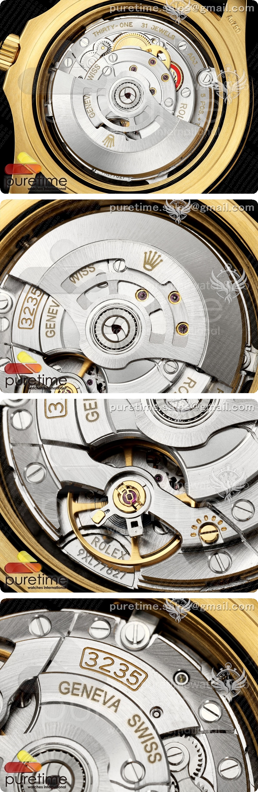 로렉스 요트마스터 42mm 226658 YG WF 1:1 베스트 에디션 3D 블랙 세라믹 베젤, 오이스터플렉스 스트랩 상세이미지 6