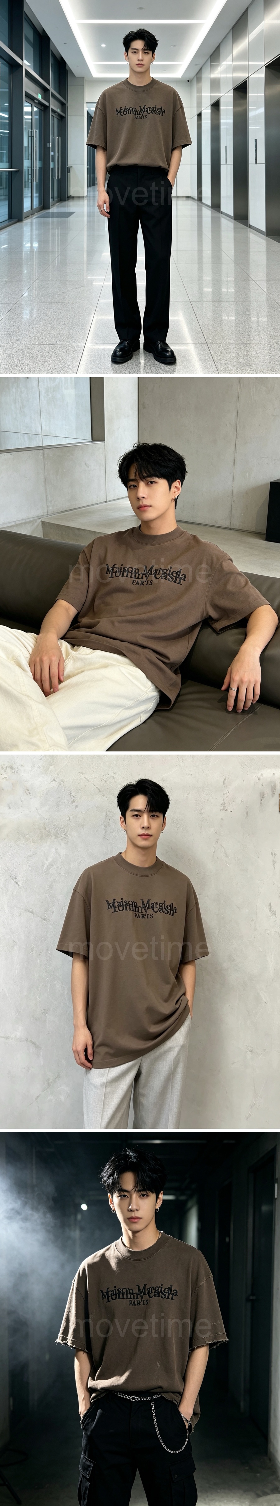 메종마르지엘라 로고 자수 반팔 티셔츠 26SS 상세이미지 5