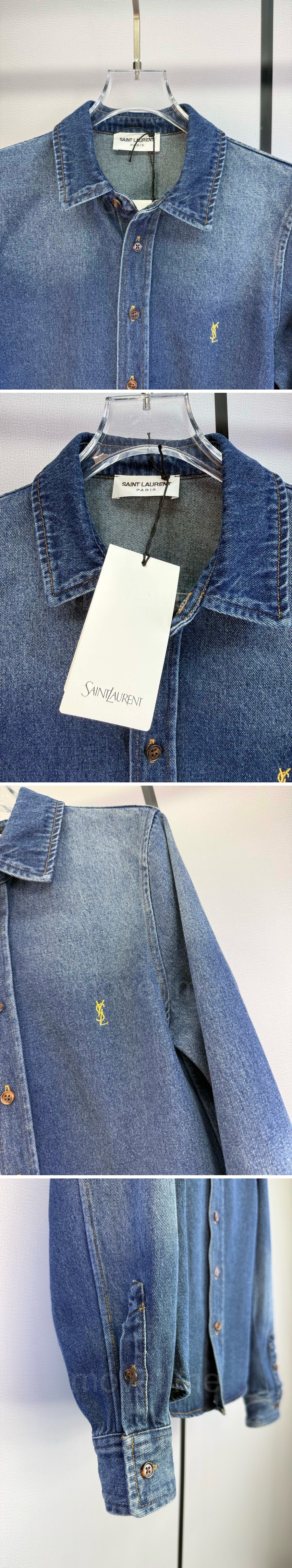 입생로랑 여성 데님 남방 셔츠 26SS 상세이미지 6