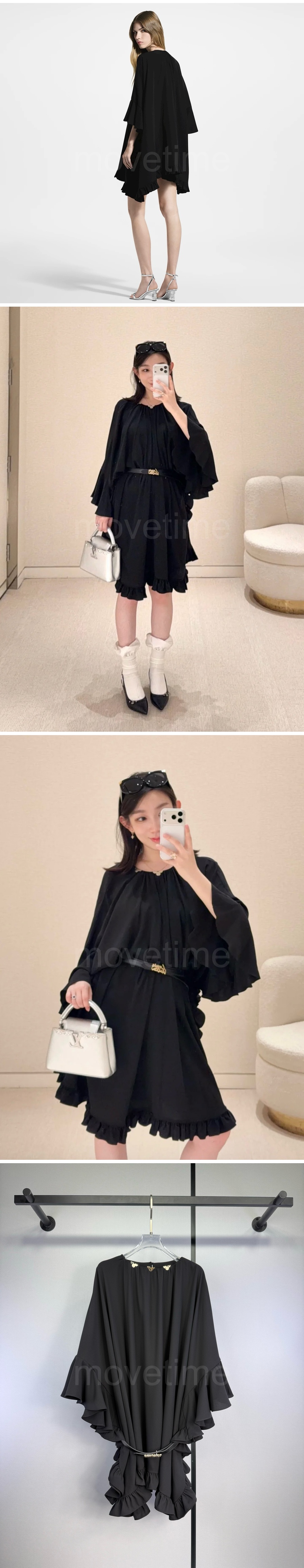 루이비통 여성 벨티드 블라우스 원피스 26SS 상세이미지 3