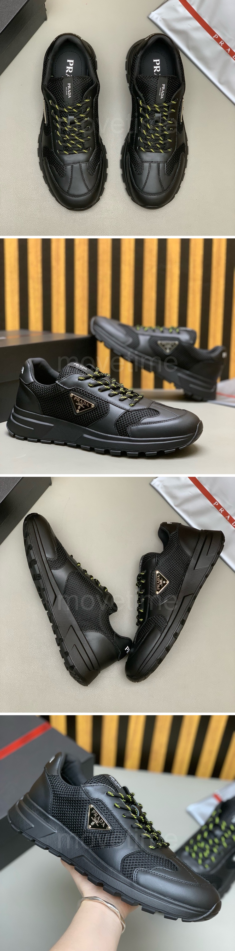 프라다 삼각로고 레더 가죽 스니커즈 운동화 26SS 상세이미지 2