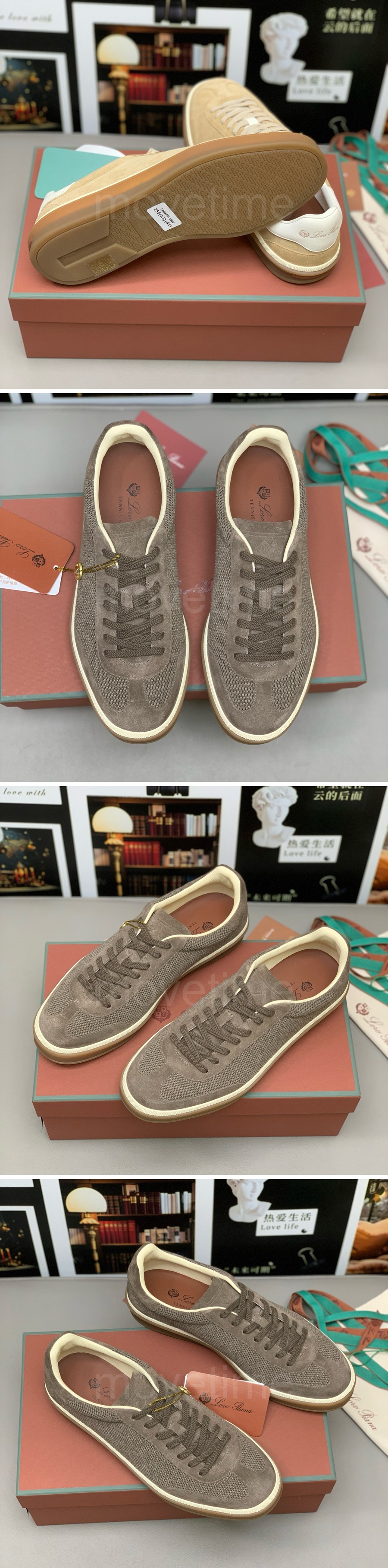 로로피아나 남여 레더 가죽 스니커즈 운동화 26SS 상세이미지 4